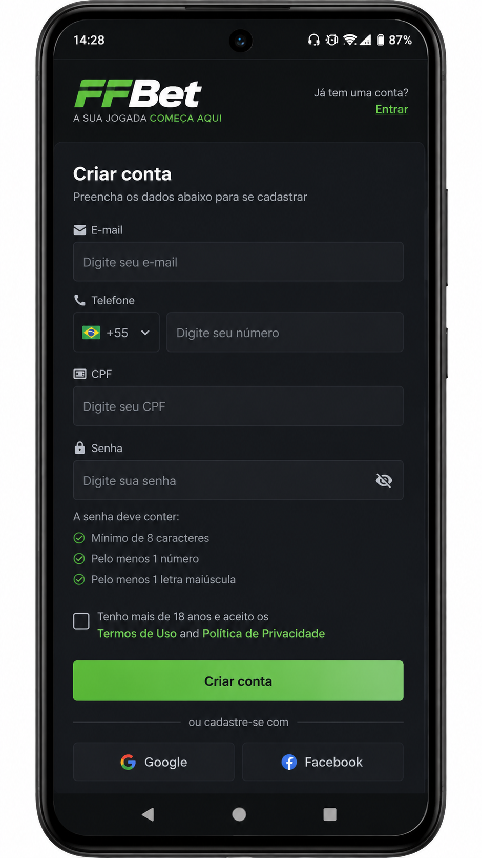 FFBet screenshot