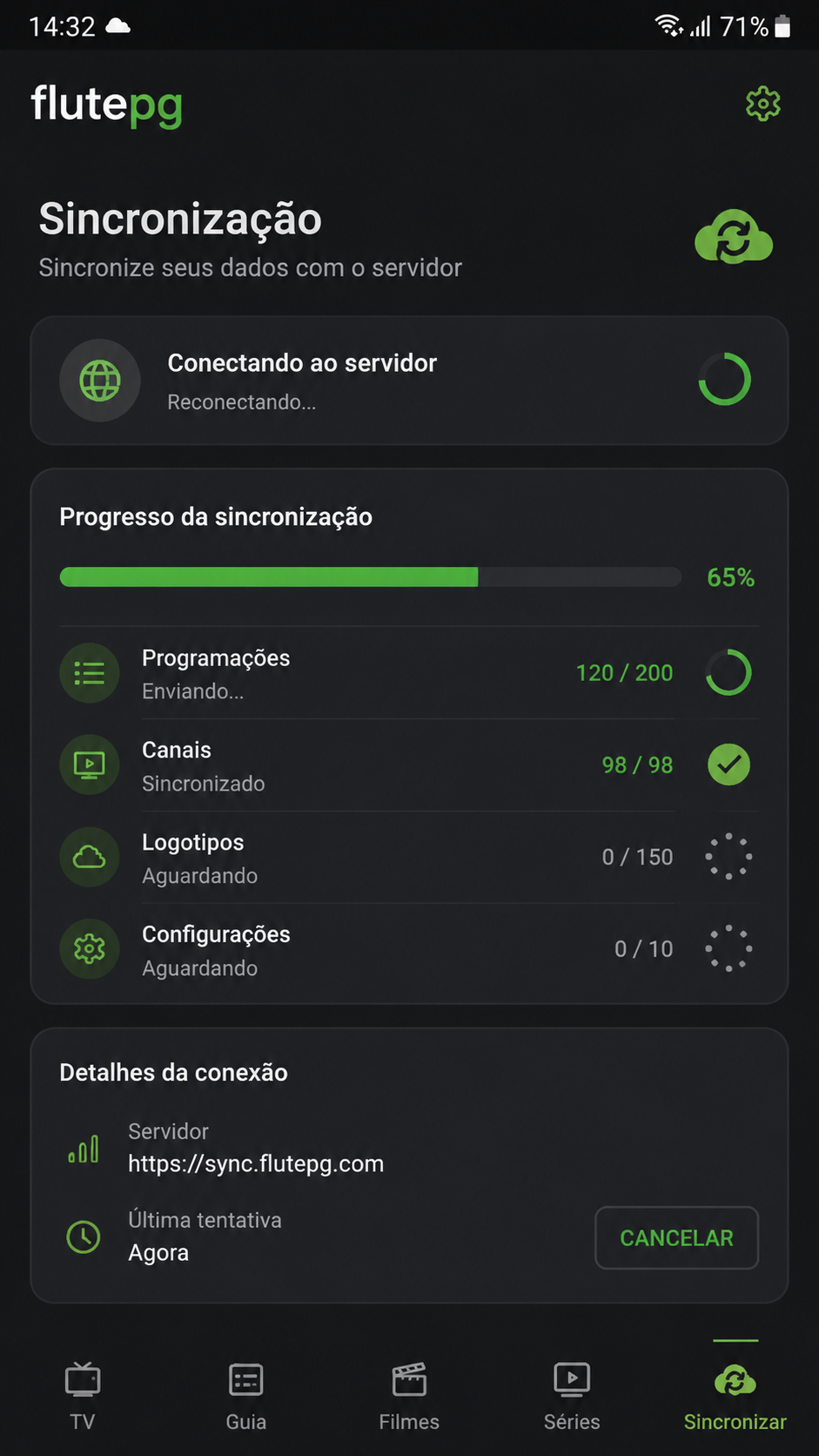 flutepg screenshot