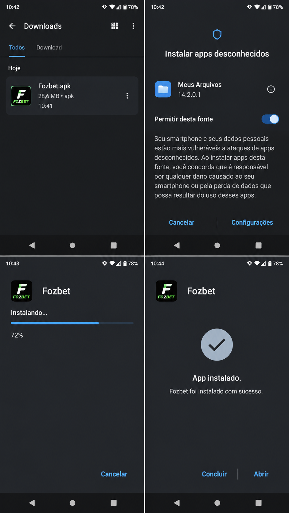 Fozbet screenshot