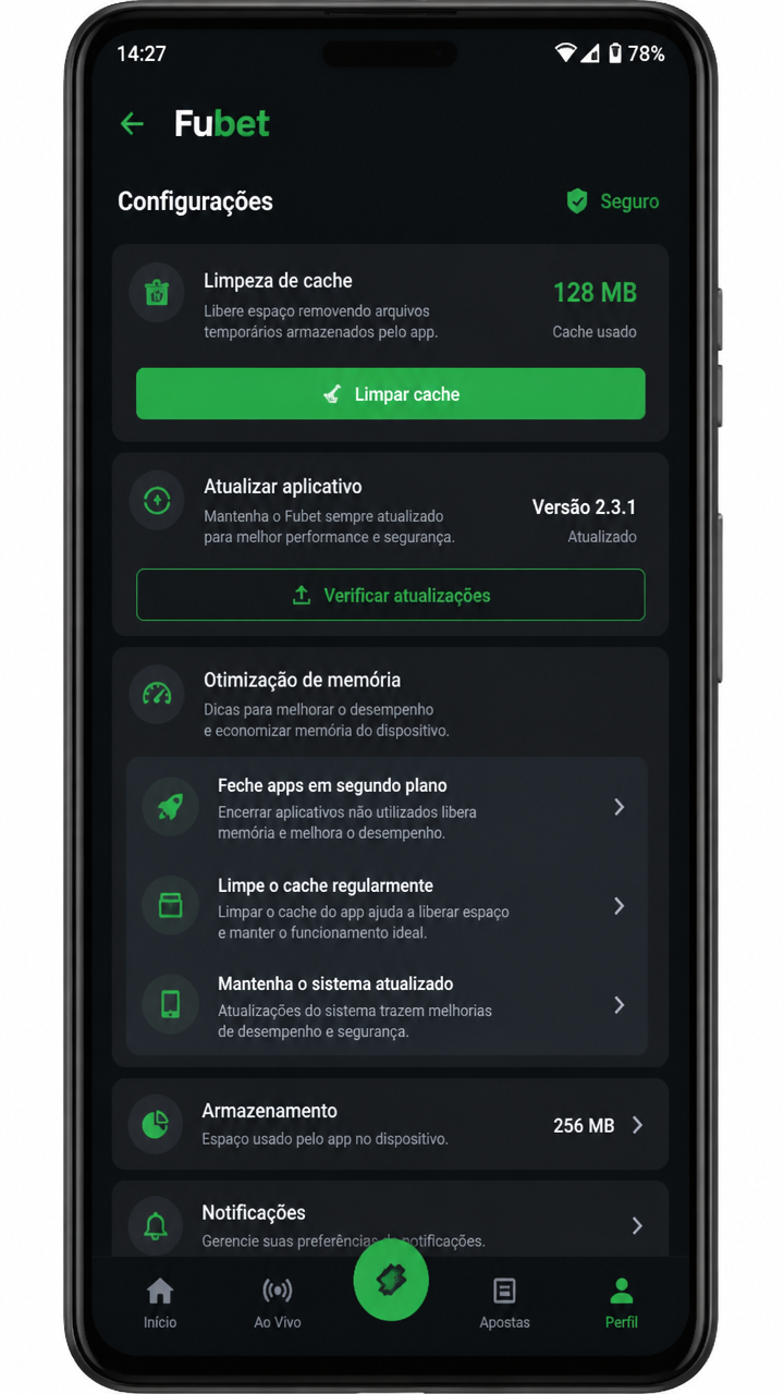 Fubet screenshot