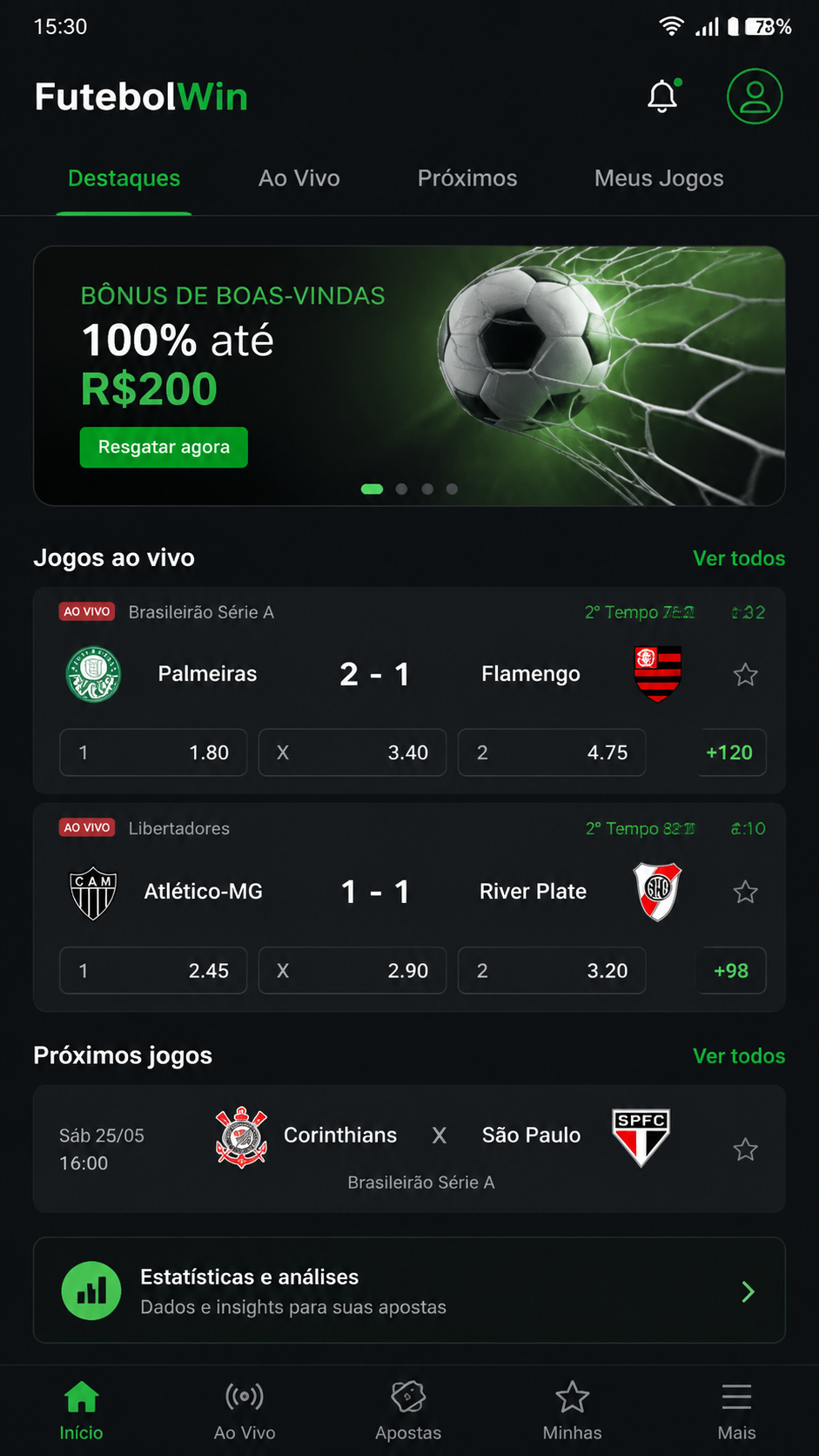 futebolwin screenshot