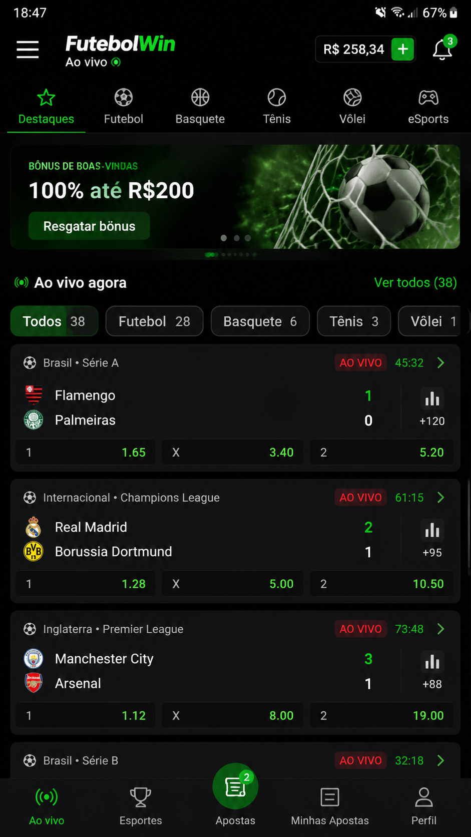 futebolwin screenshot