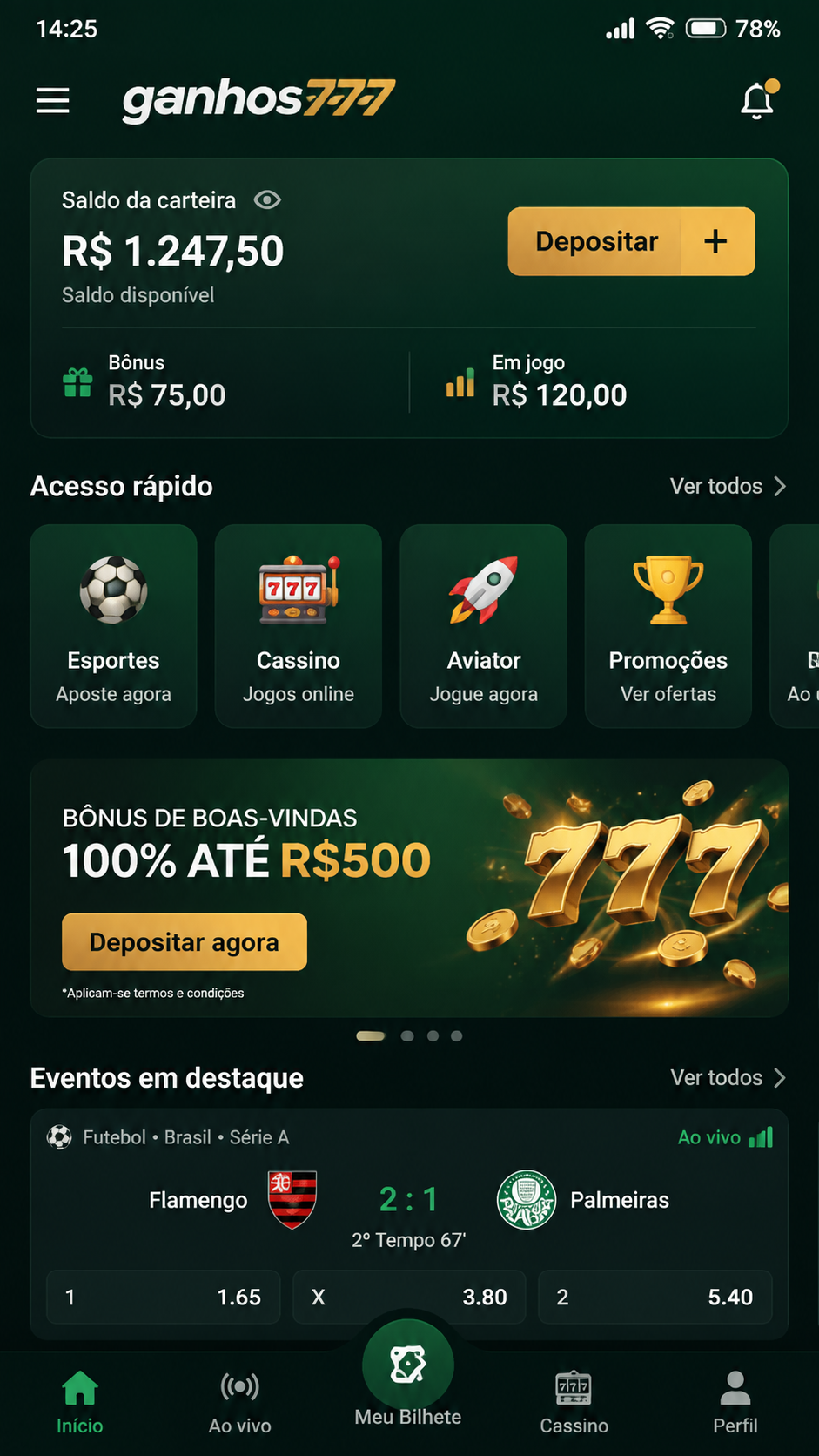 ganhos777 screenshot