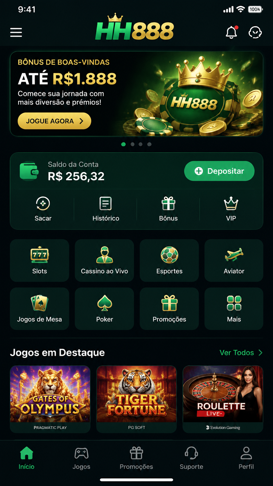 HH888 screenshot