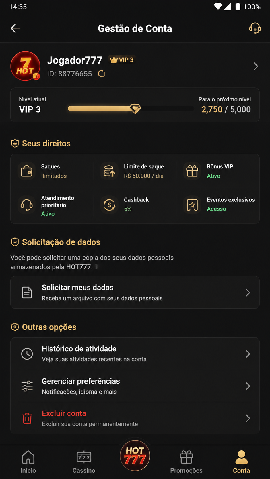 hot777 screenshot