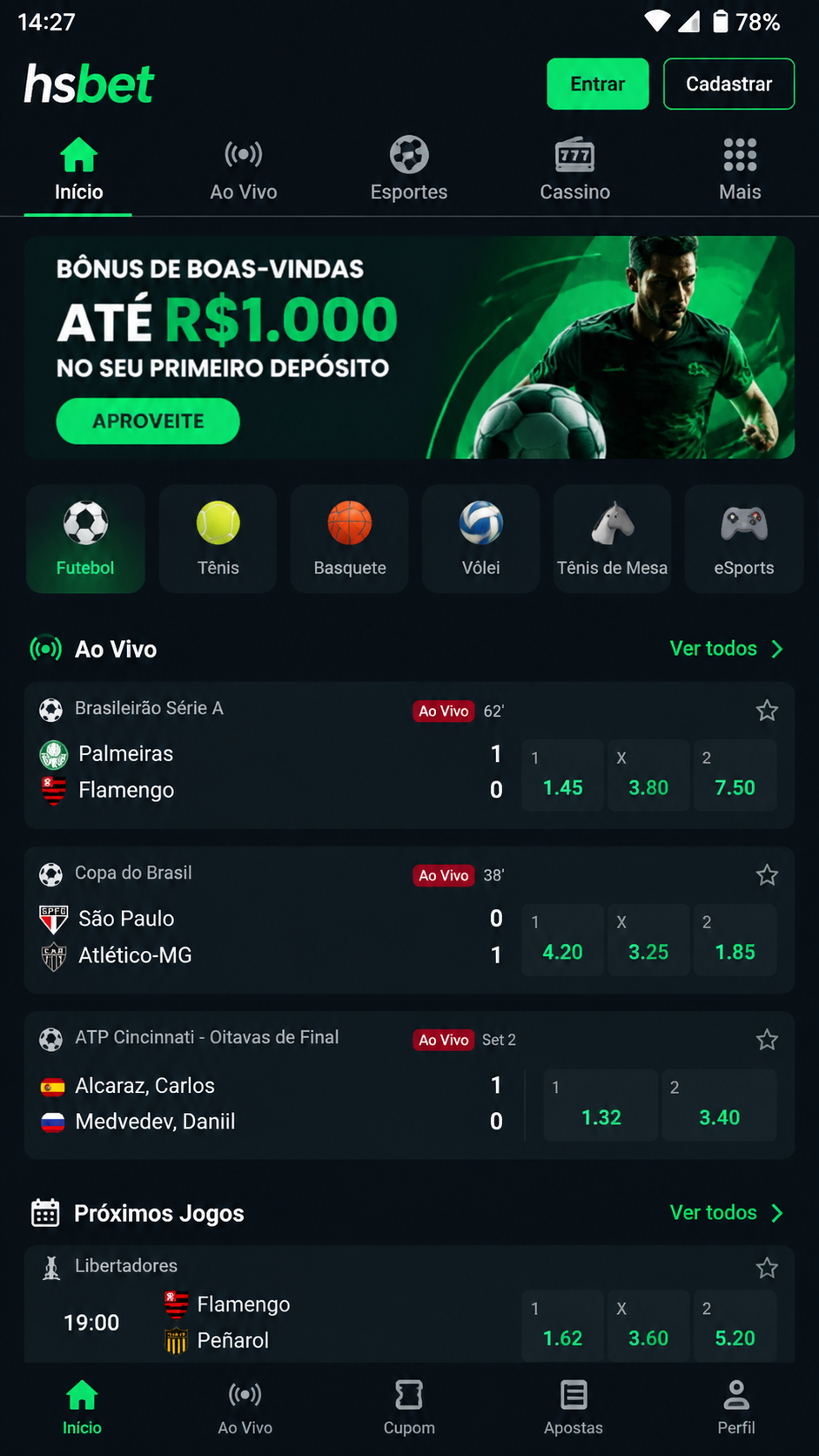 hsbet screenshot