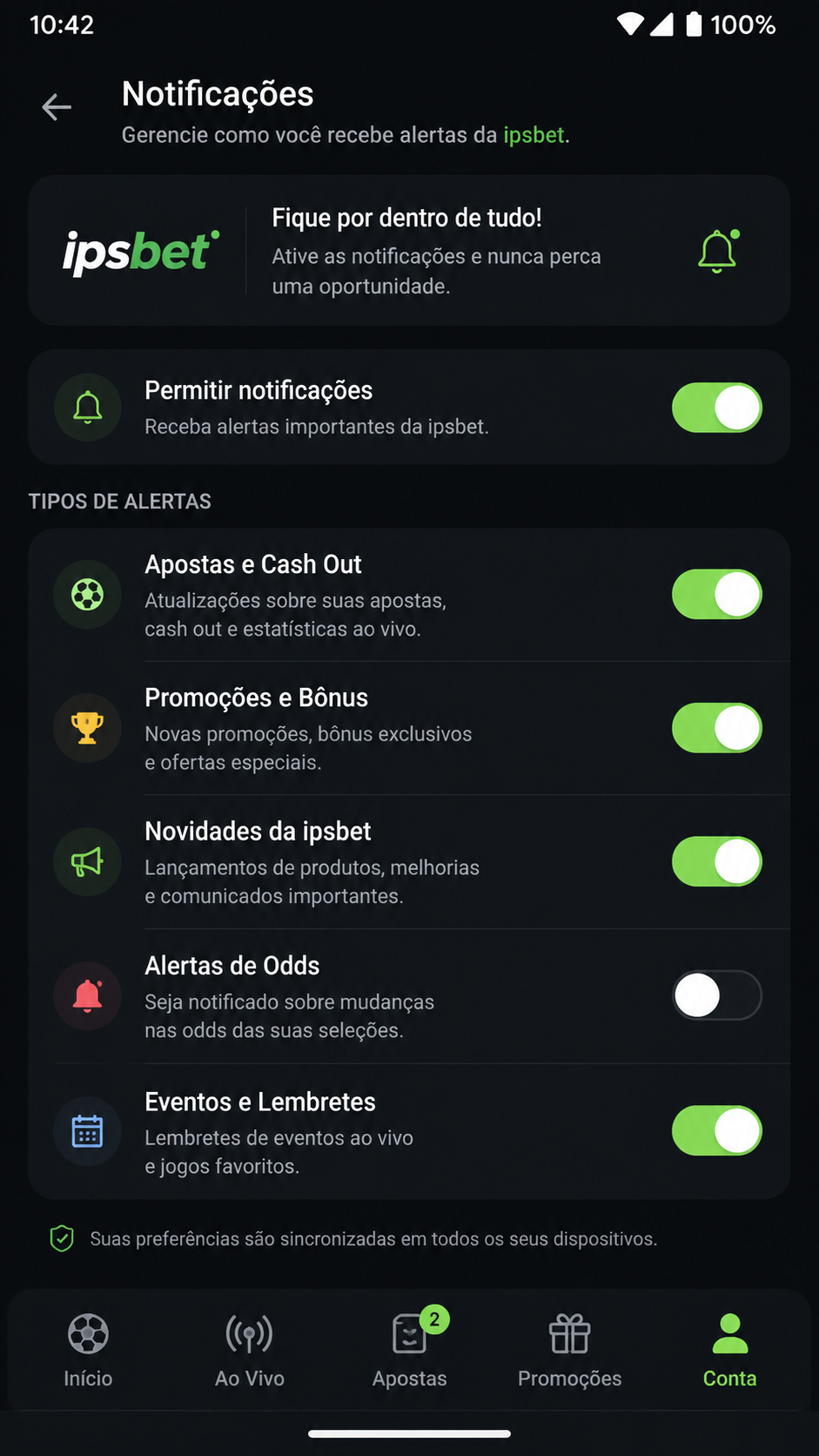 ipsbet screenshot