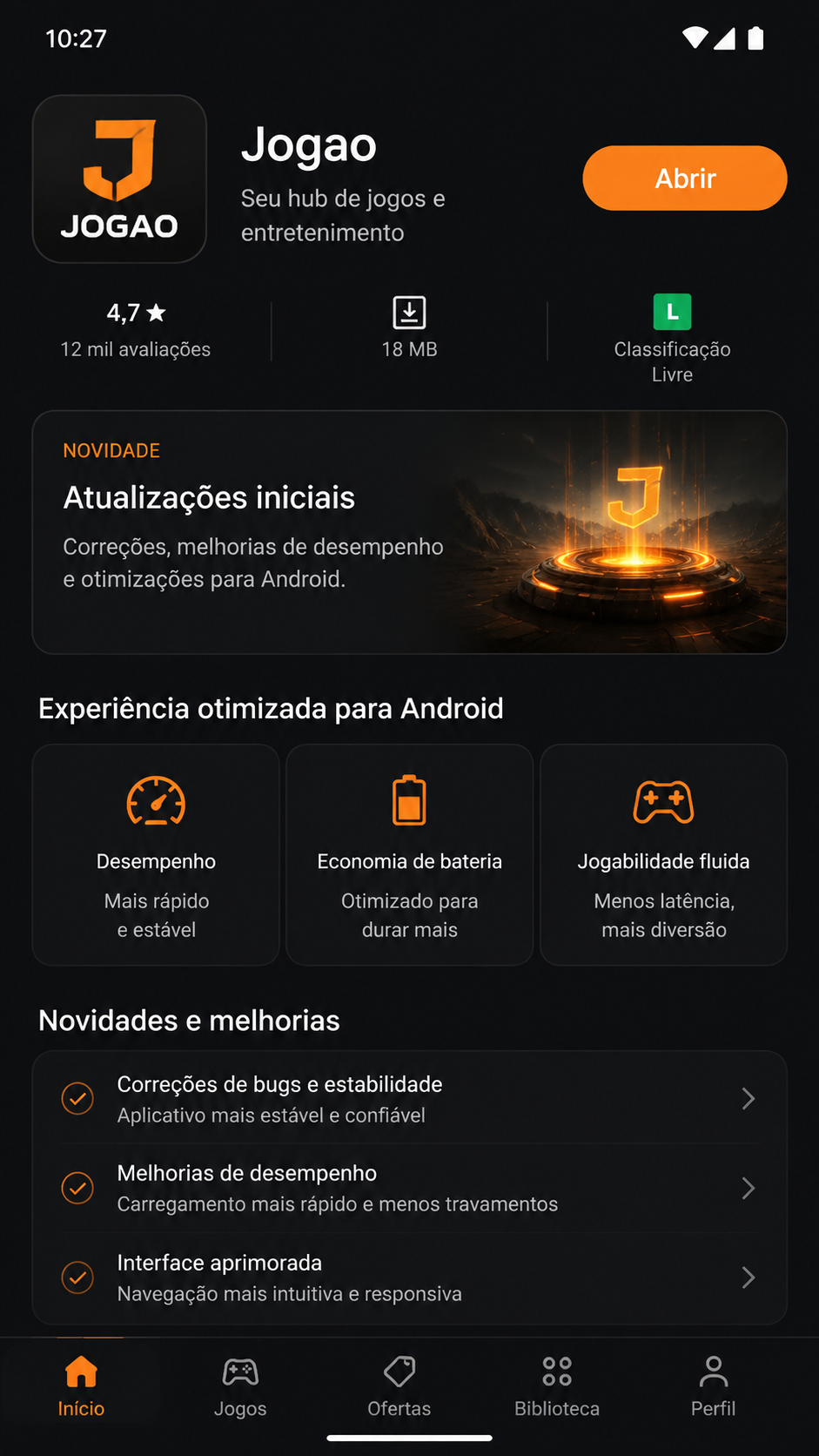 Jogao screenshot