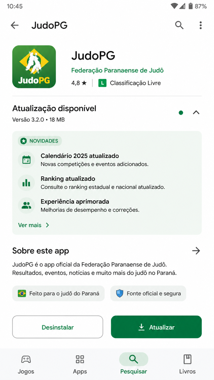 JudoPG screenshot