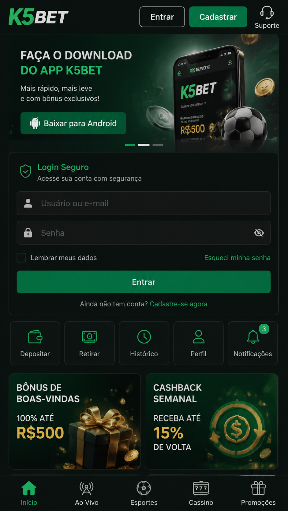 k5bet screenshot
