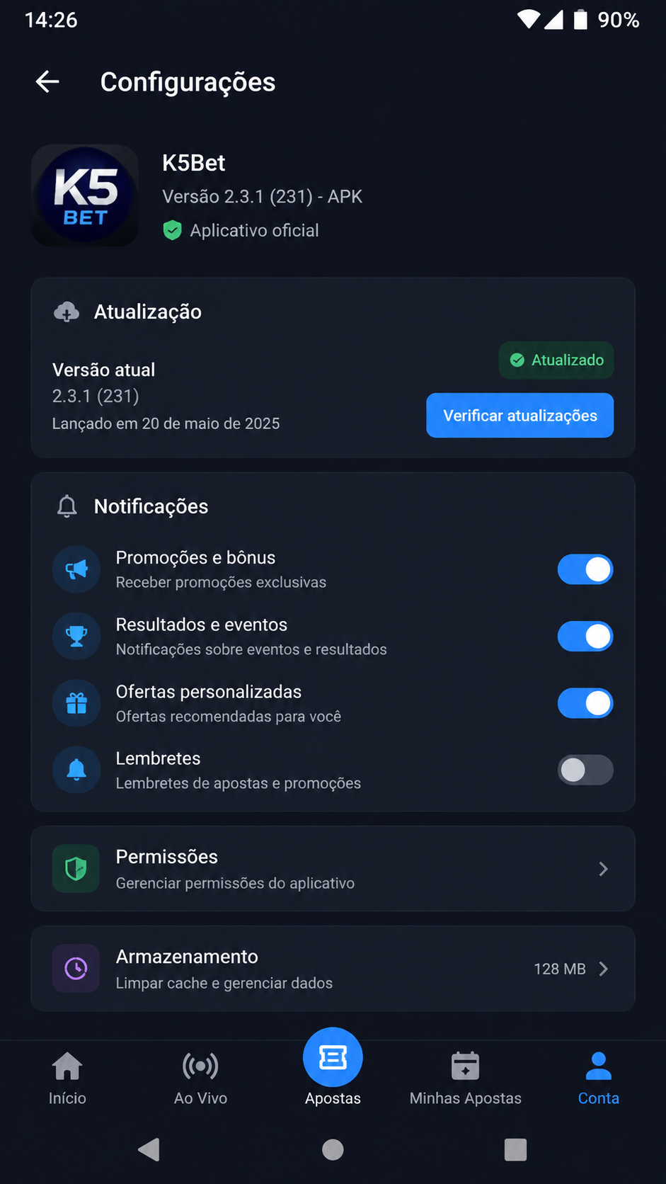 k5bet screenshot