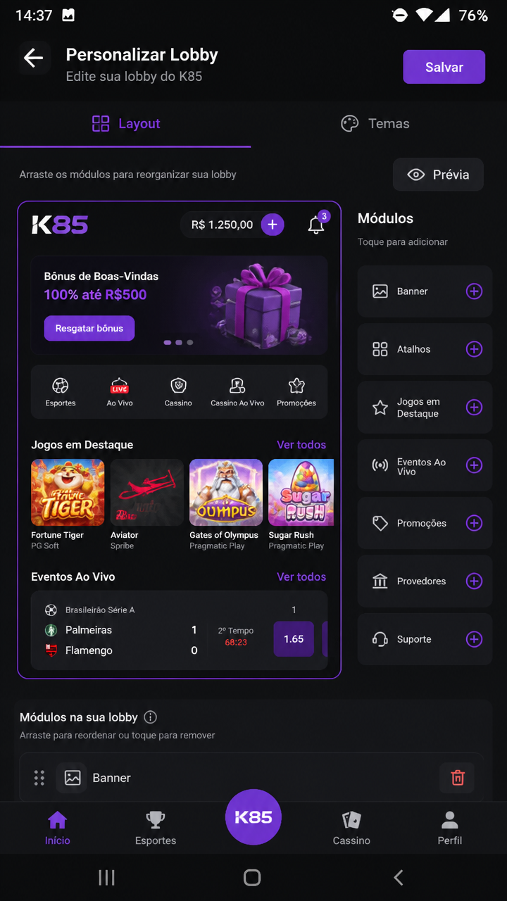 k85 screenshot