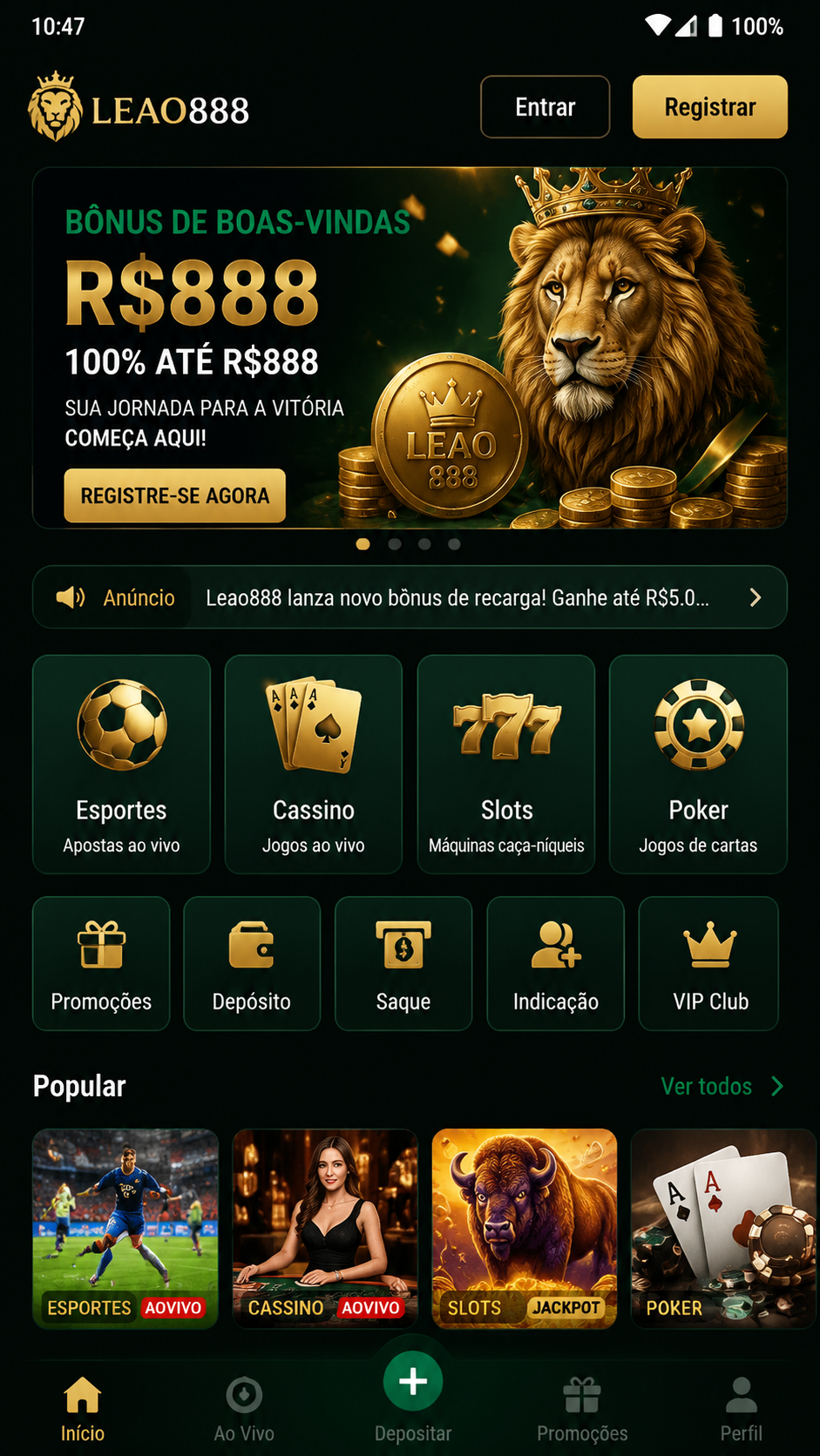 Leao888 screenshot