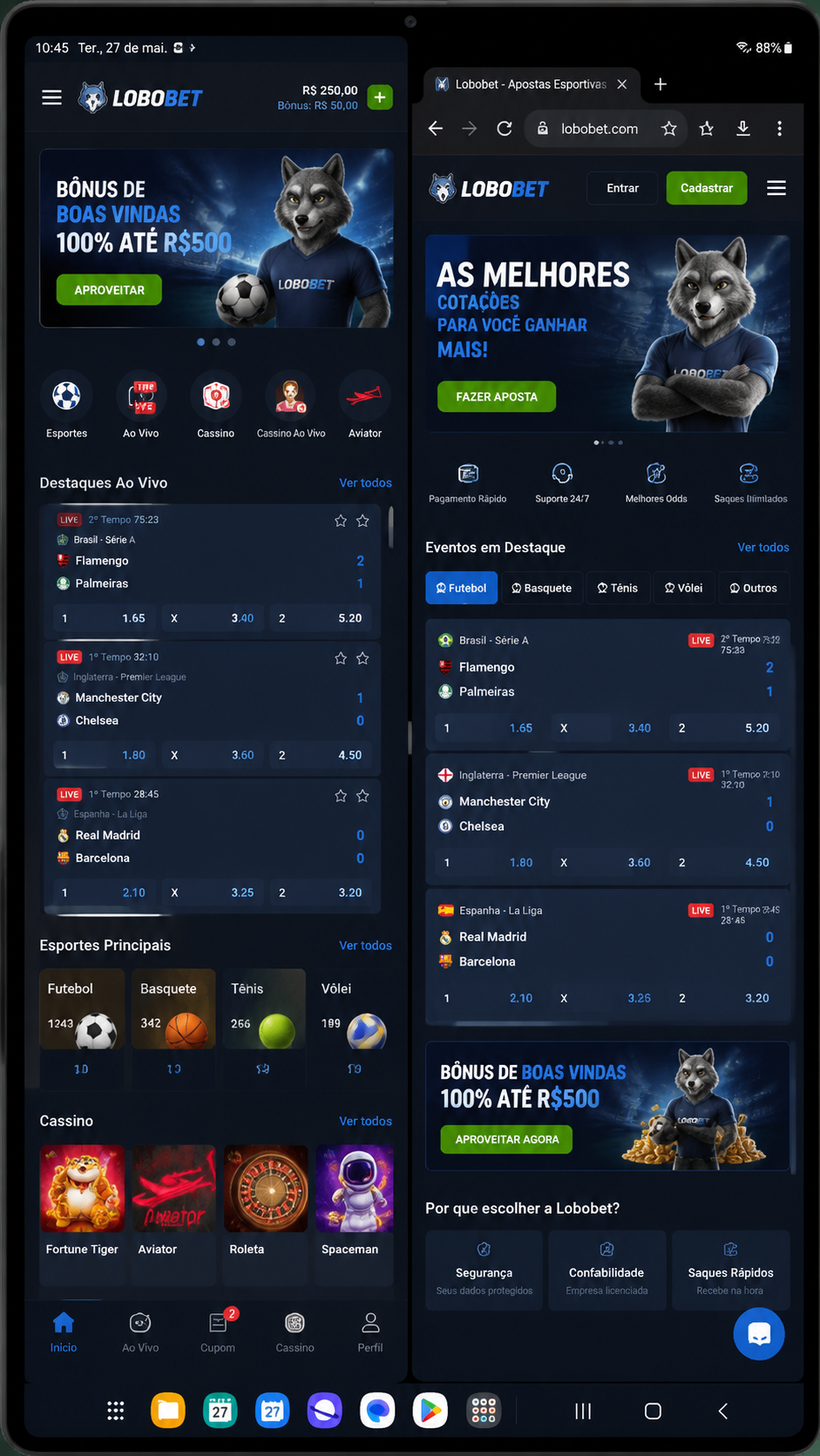 Lobobet screenshot