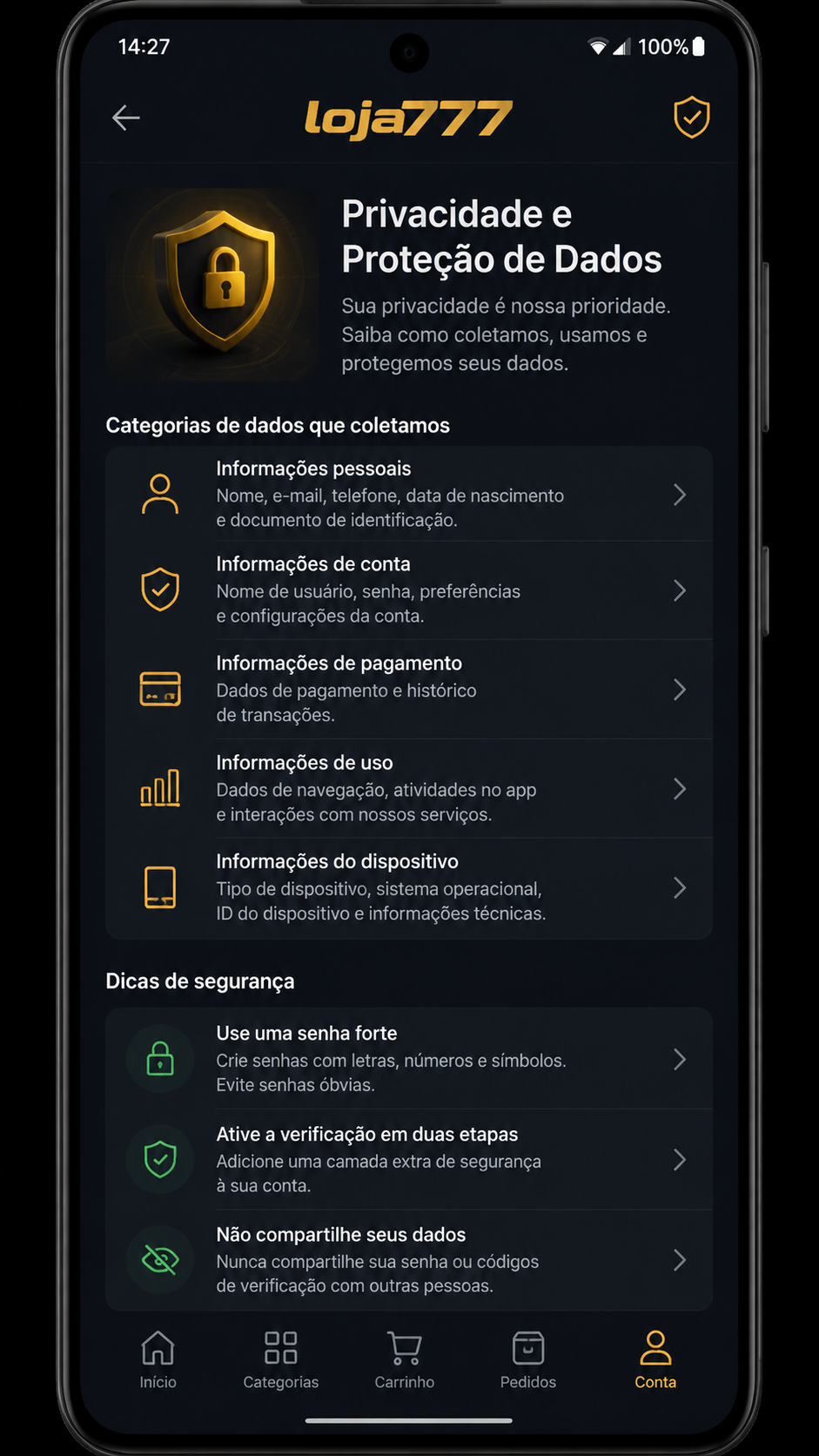 loja777 screenshot