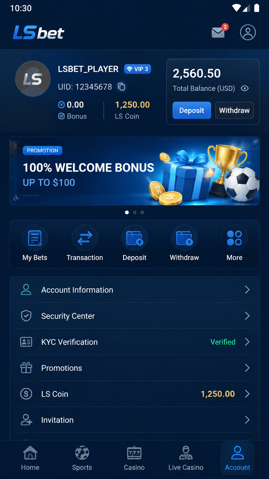 lsbet screenshot
