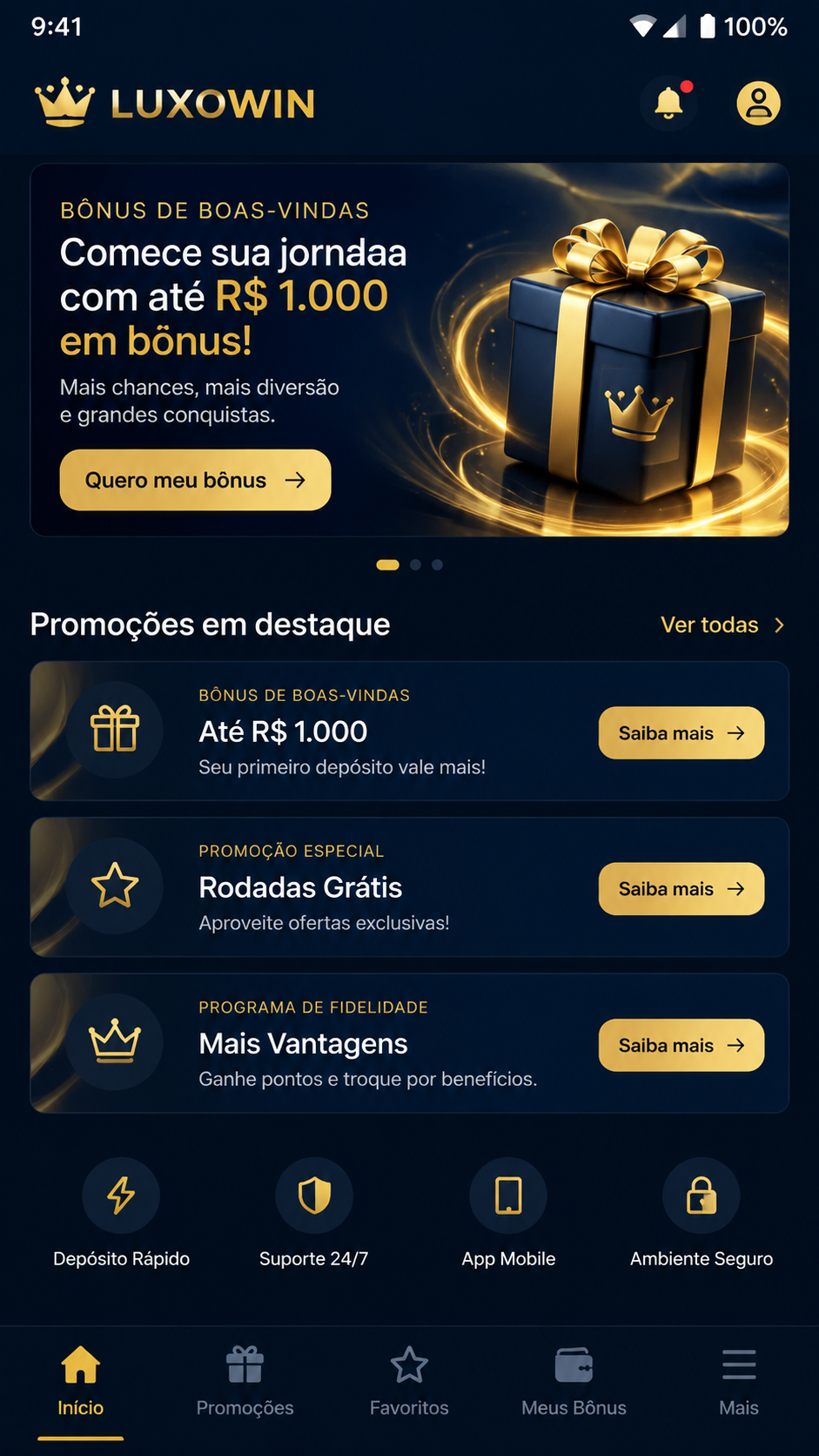 Luxowin screenshot