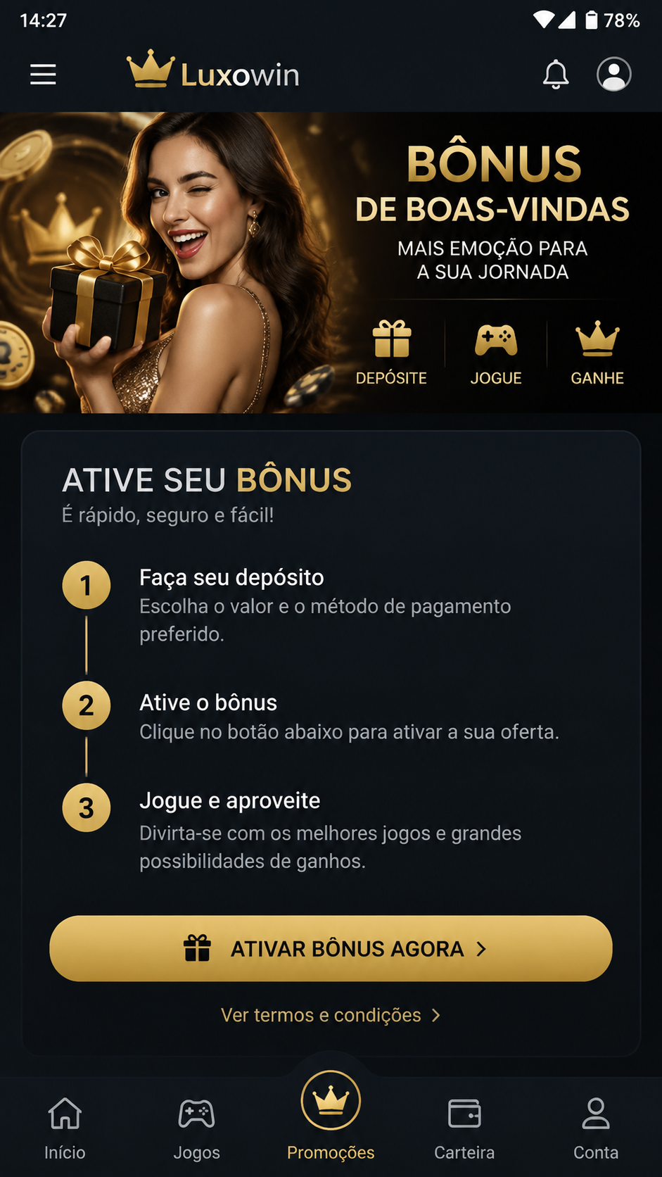 Luxowin screenshot