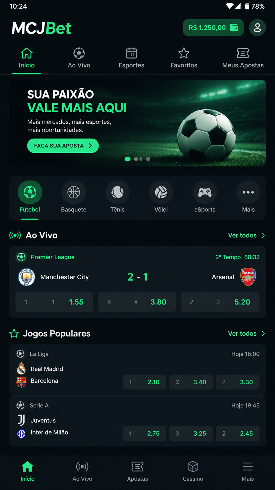 MCJBet screenshot
