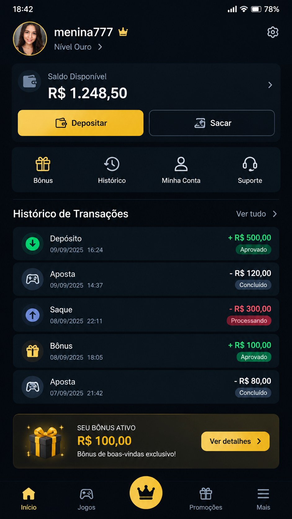 menina777 screenshot