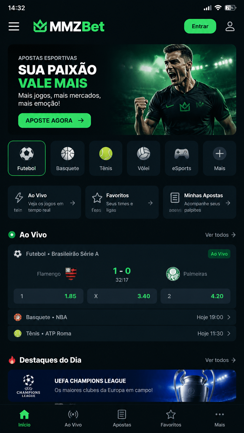 MMZBet screenshot