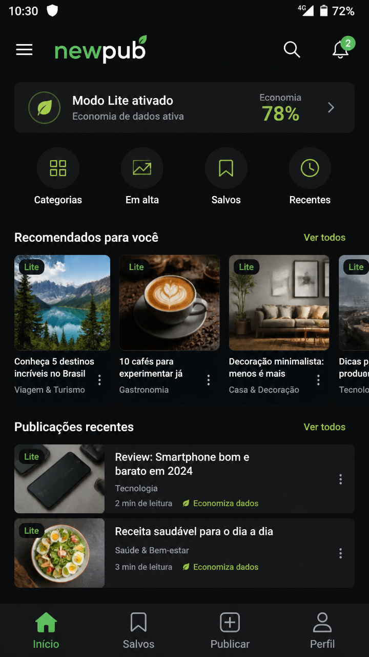 newpub screenshot