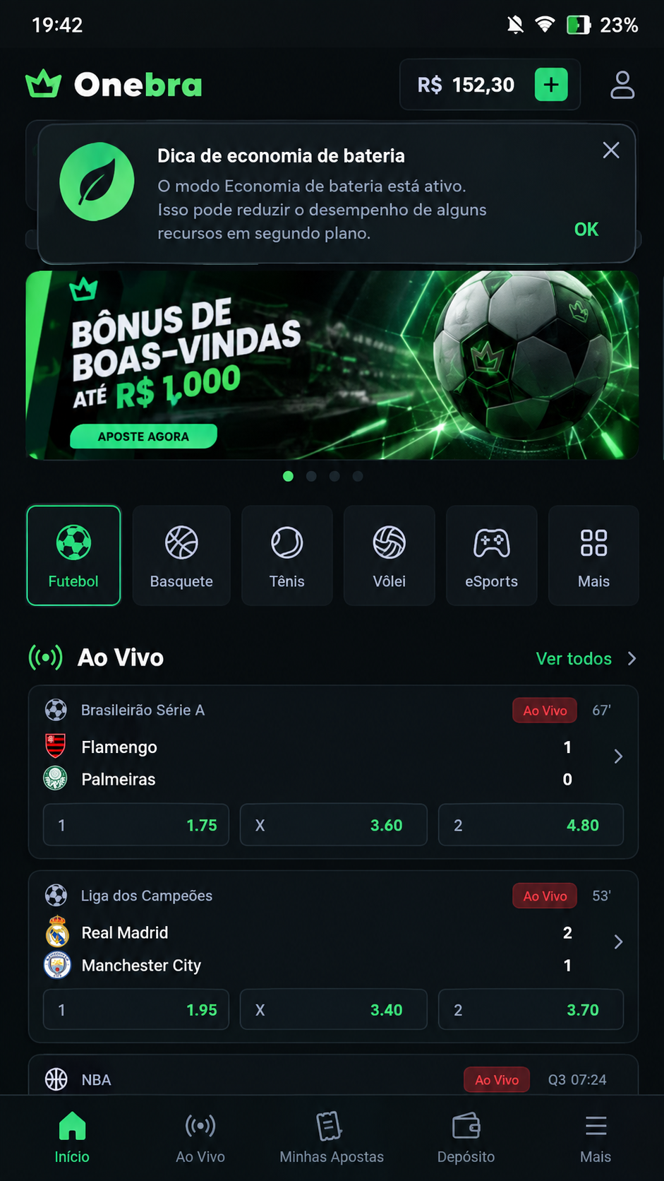 onebra screenshot