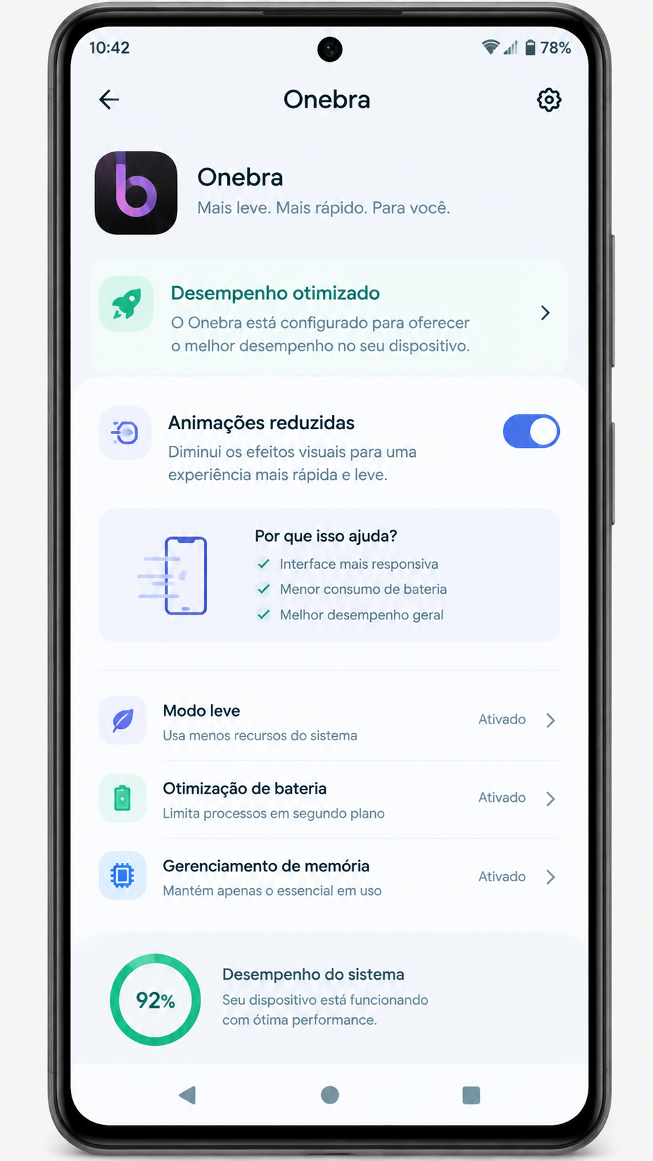 onebra screenshot