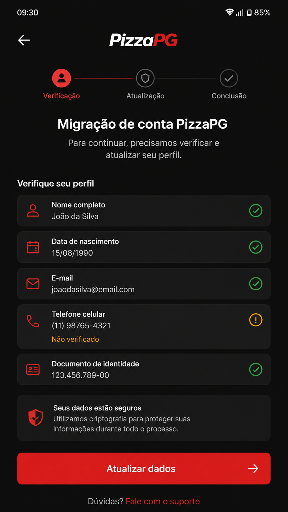 Pizzapg screenshot