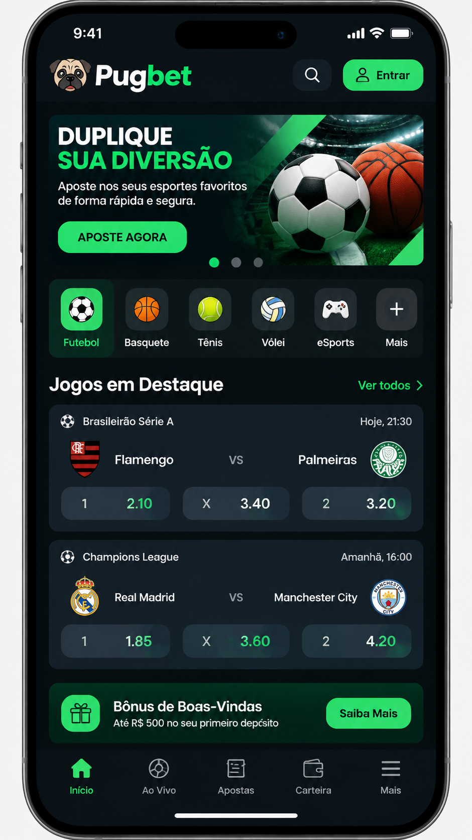 Pugbet screenshot