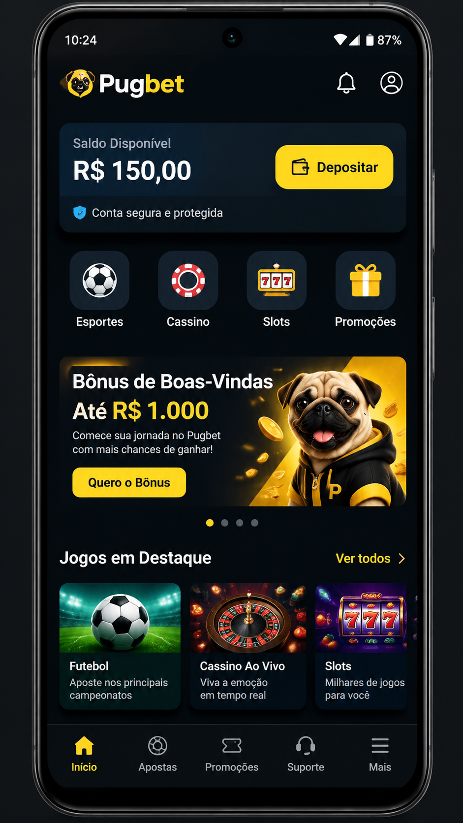 Pugbet screenshot
