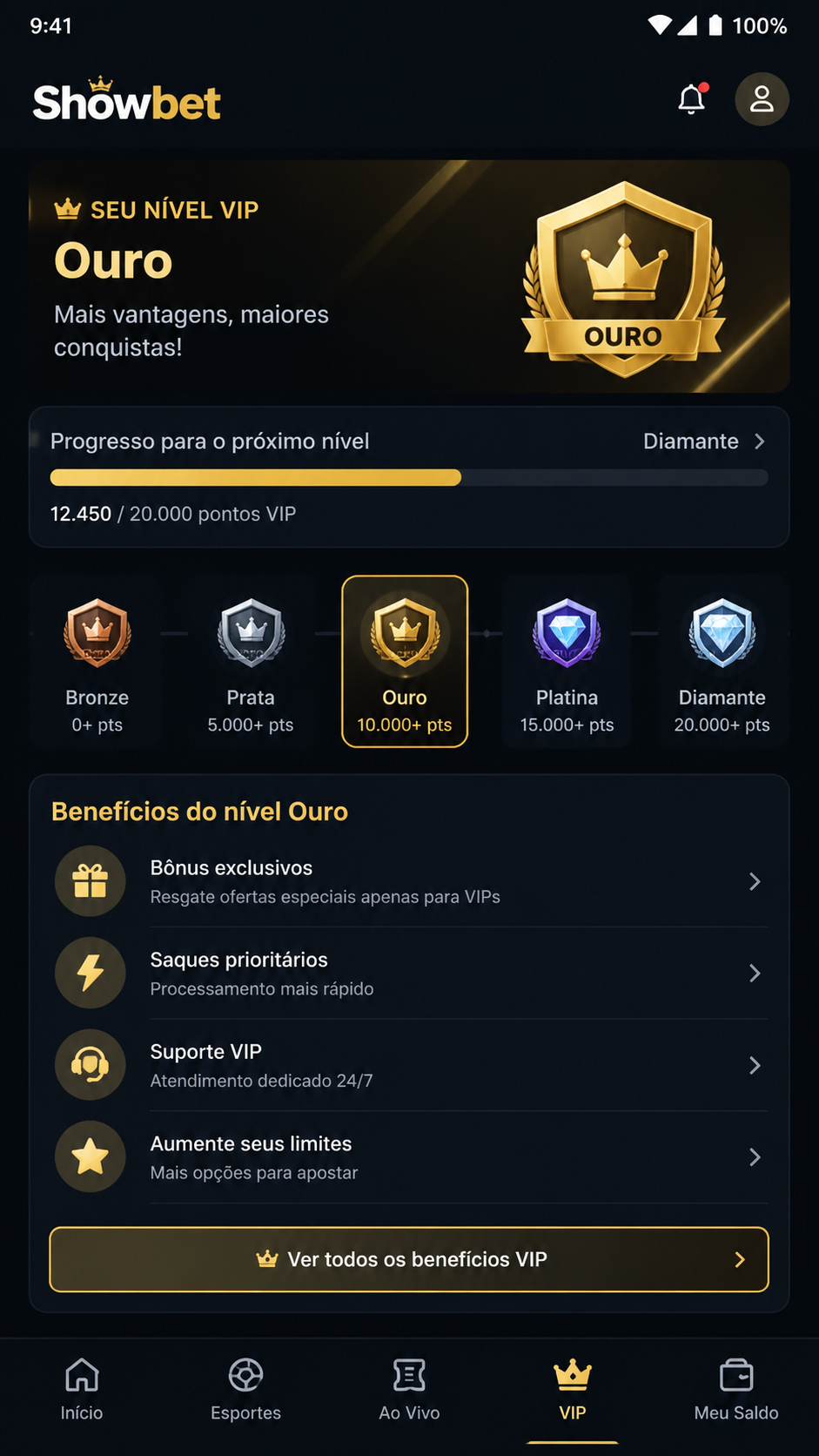 showbet screenshot