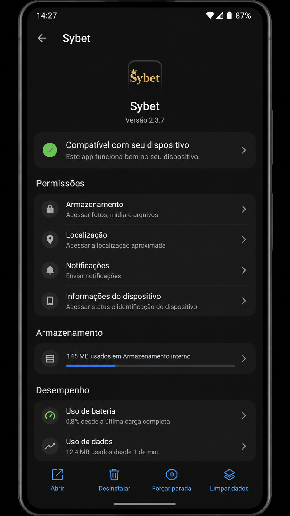 Sybet screenshot