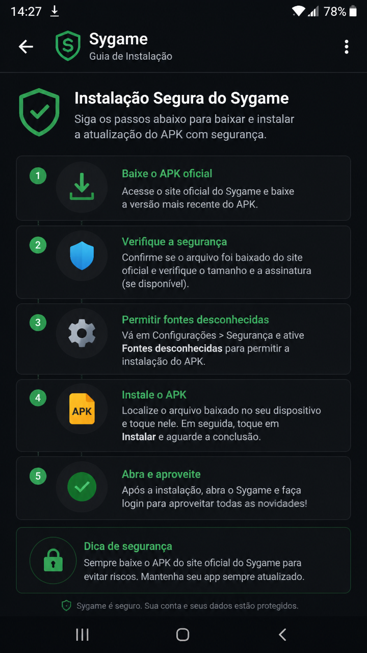 Sygame screenshot