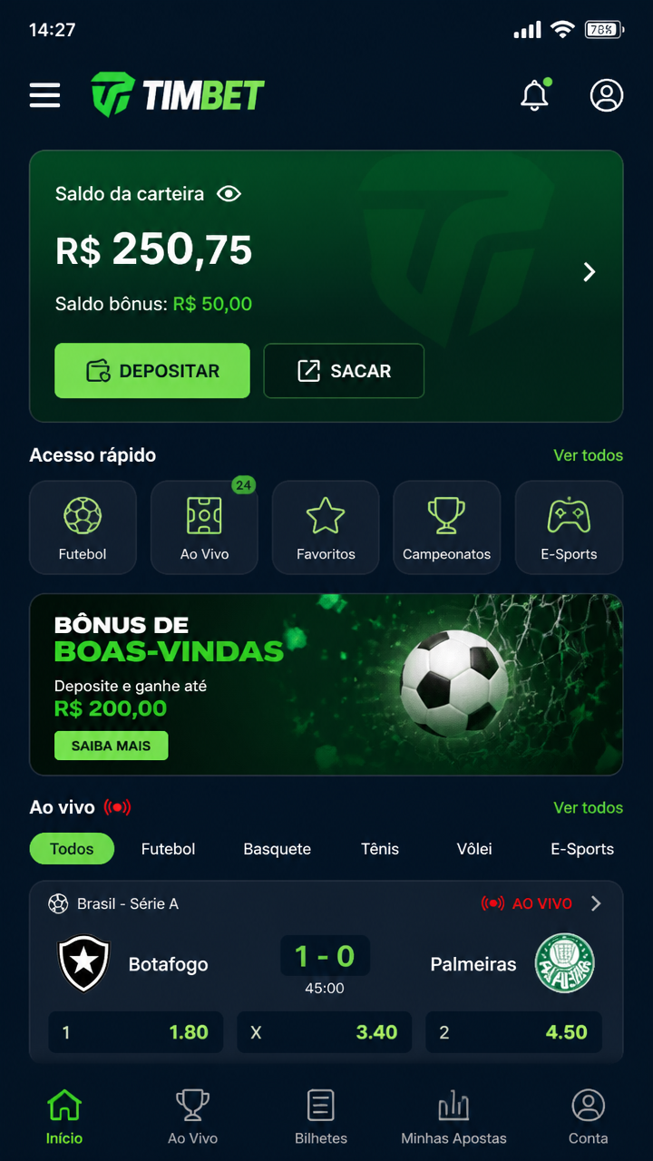 Timbet screenshot