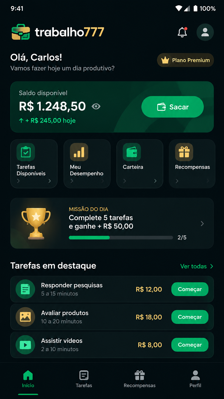 trabalho777 screenshot