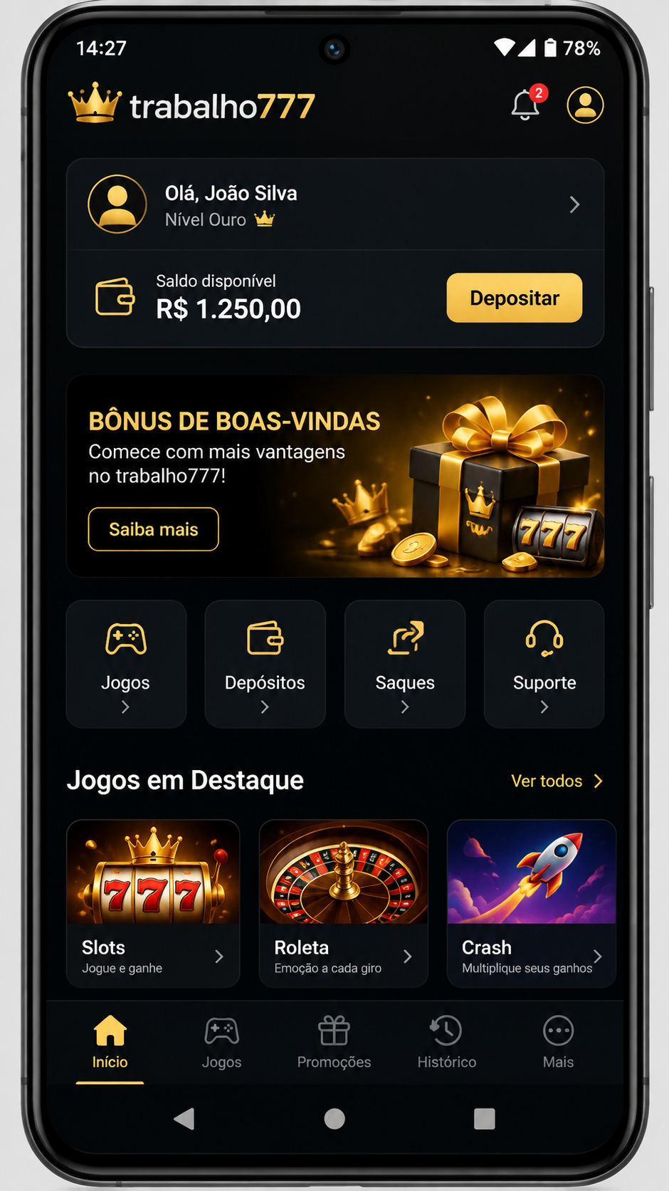 trabalho777 screenshot
