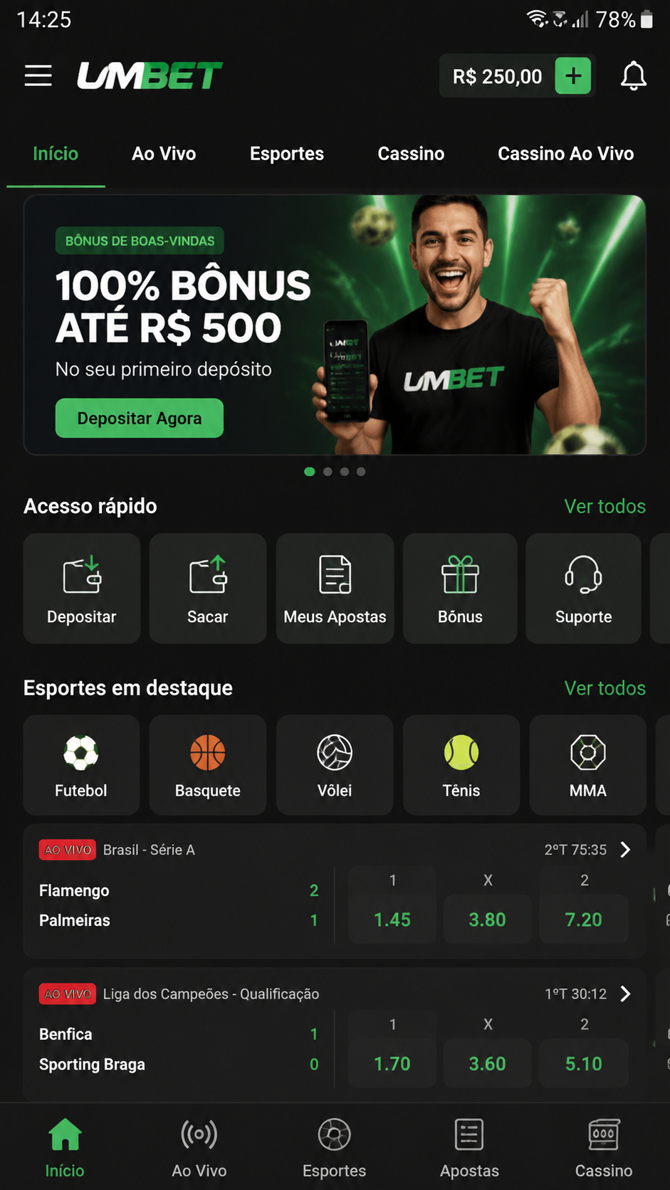umbet screenshot