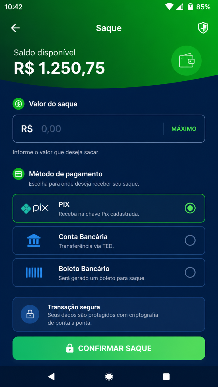 UpBet screenshot