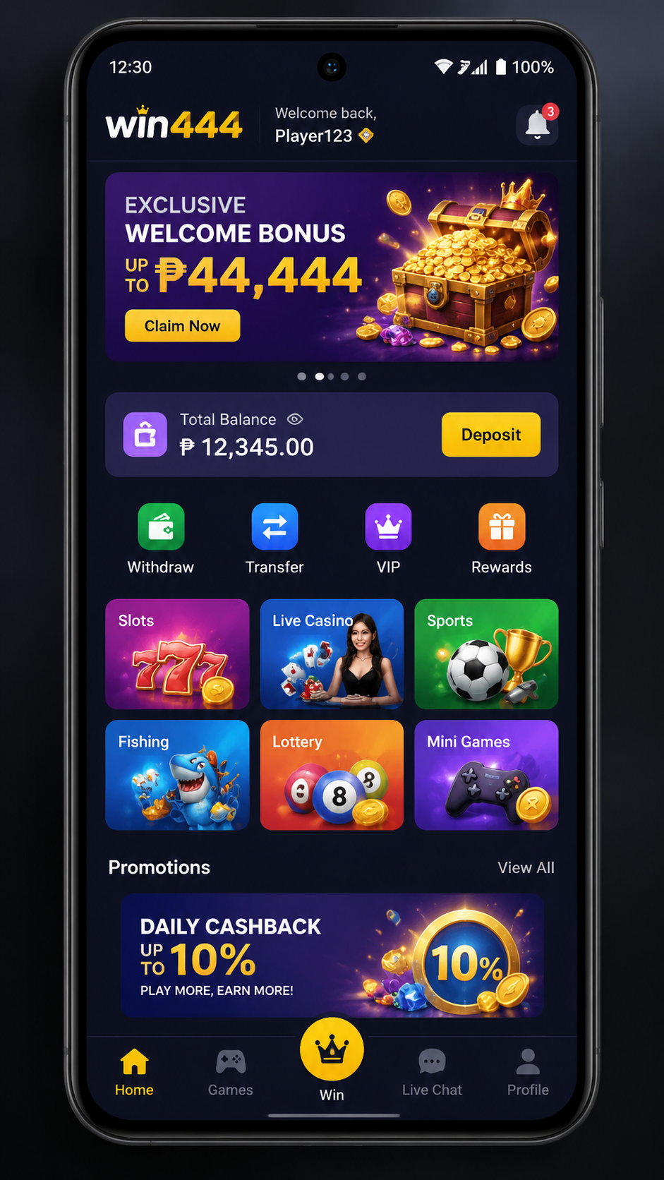 win444 screenshot