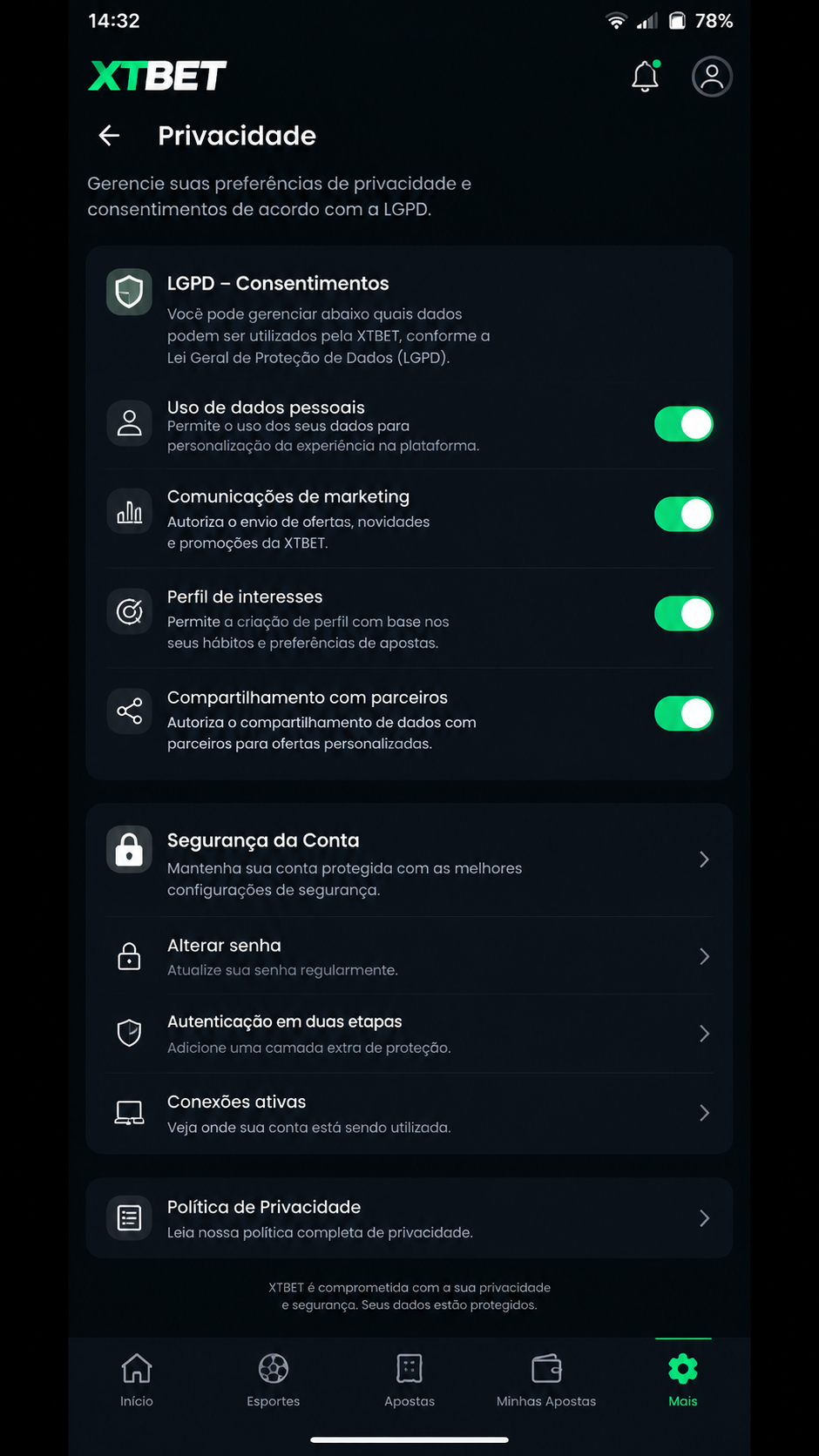 xtbet screenshot