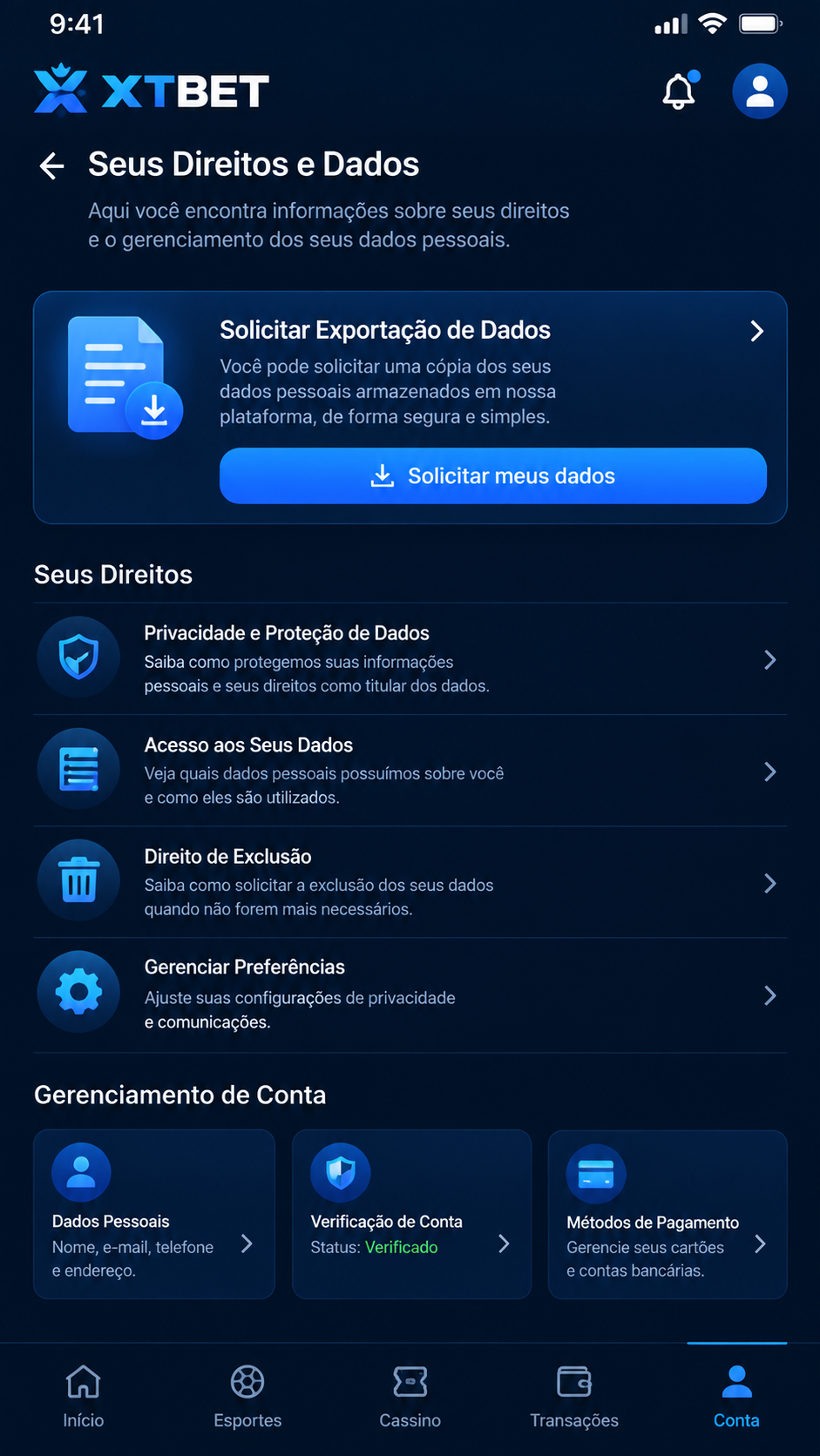 xtbet screenshot